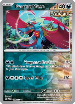 Roaring Moon Poke ball Holo 65